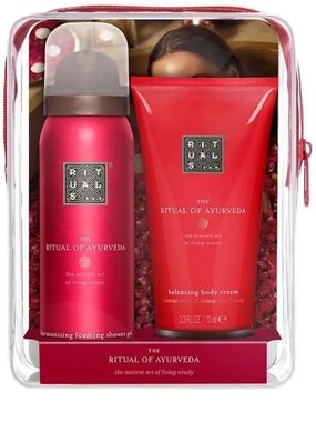 The Ritual of Ayurveda Balancing Body Cream & Foaming Shower Gel - Red